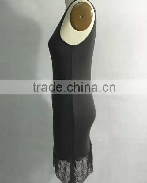 Bamboo Fiber Cotton Modal Woman Long T-shirt photo-2