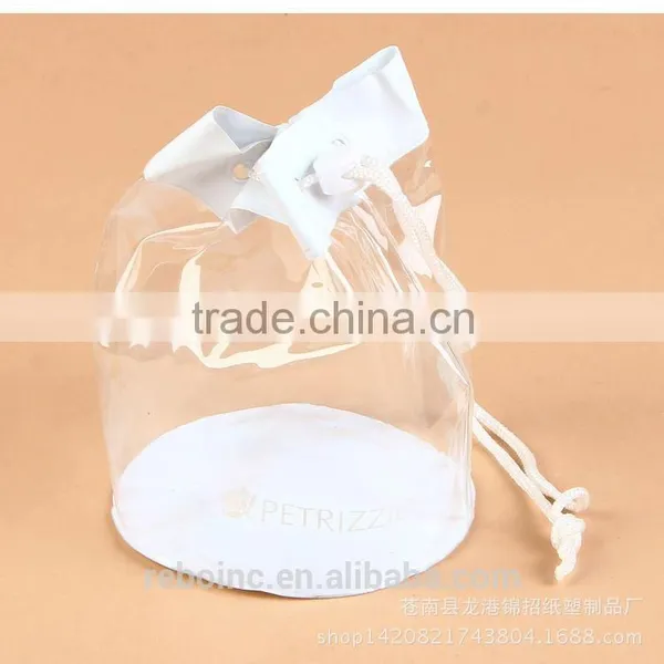 Eco-friendly Sewing Drawstring Clear PVC Gift Bag photo-4