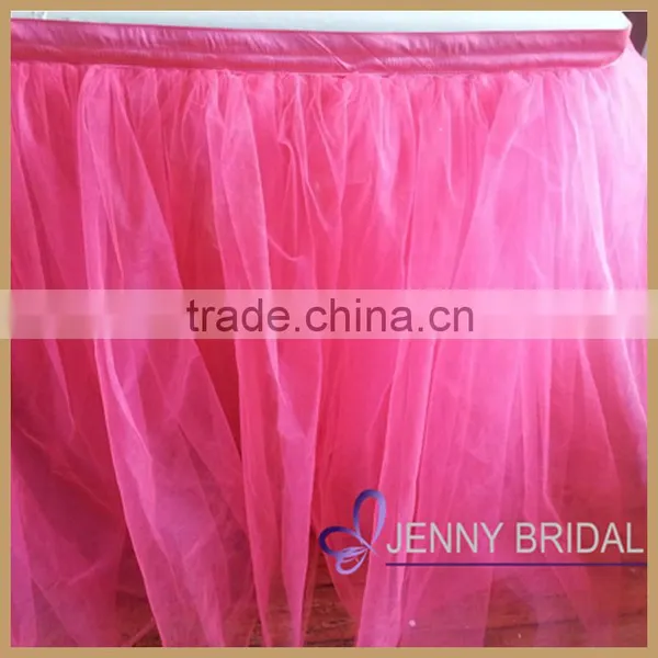 TC091L Popular Hotsale Beautiful Bridal Wedding Tulle Table Skirt