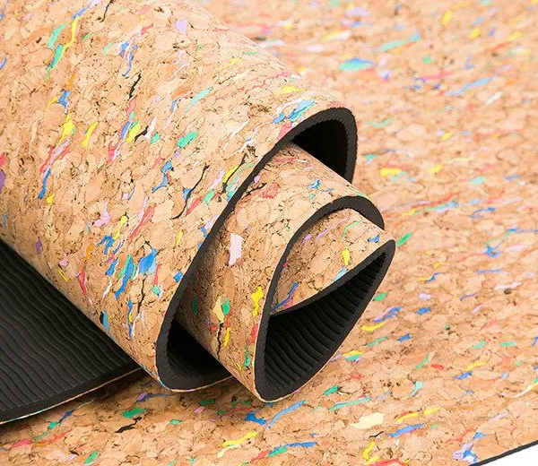 Silk Screen/Laser /Hot Transfer Natural Cork Yoga Mat Cork Yoga Mat photo-5