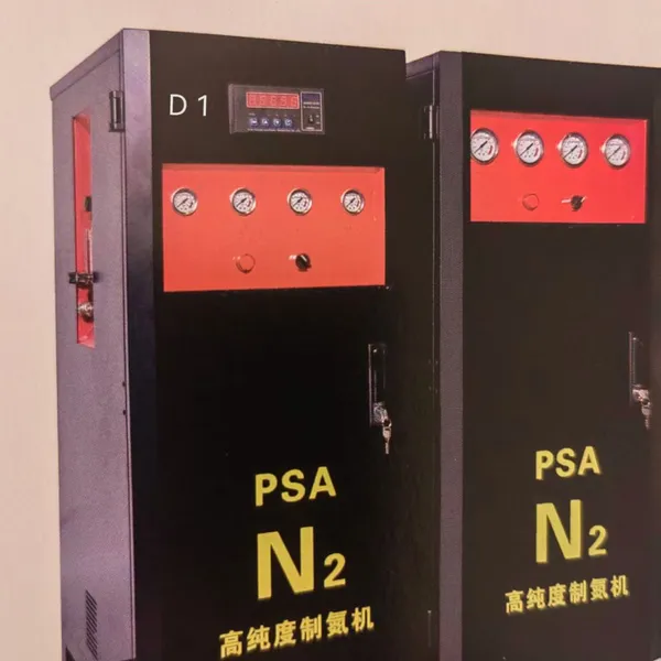 Nitrogen generator，model D1, 99.99 purity, nitrogen production of 1.2m3/h, 4-cylinder multiple filtration for longer service life,