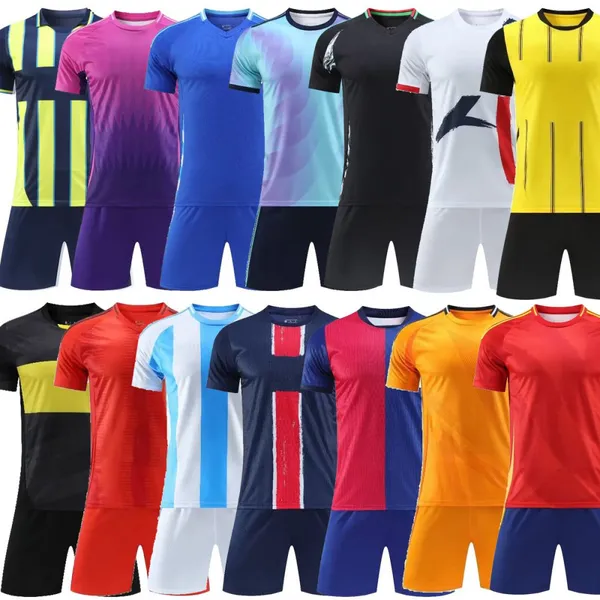 Wholesale Retro Soccer Jersey Club Team Uniform Training Vintage Football Shirt Sports Wear Men's Soccer Wear Custom Fan Player Kids Kits photo-2