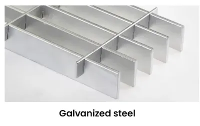 Ventilation Steps Steel Grating Suppliers Stainless Steel Expanded Metal Grating China 50X5 65X5 mm Bearing Bar Galvanised Perforated Grating