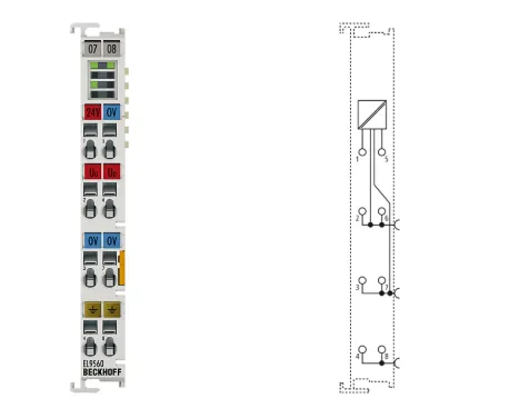 BECKHOFF EL9560 EtherCAT Power Supply Terminal 24V DC to 24V DC Isolated Output Module Original New photo-2