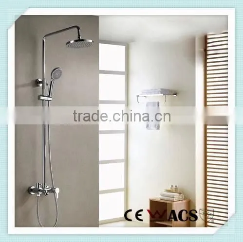 Wall Mounted Brass Bathroom Rainfall Shower Set With Shower Head