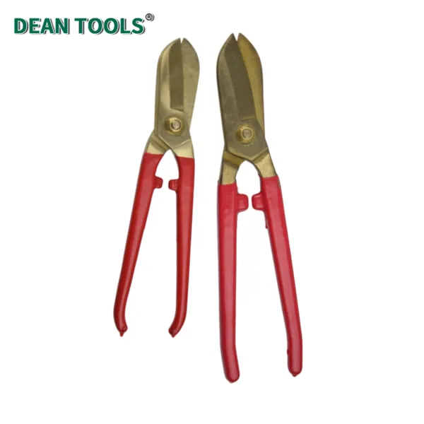 Non-Sparking Shears Cutting Shears Non Sparking Tinner's Snip Plate Shear Scissors Aluminum Bronze photo-5