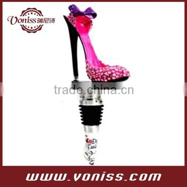 High Heel Shoes Wine Stopper Useful Cork Preserver Spark Wine Champagne Bottle Stopper Air Seal Plug