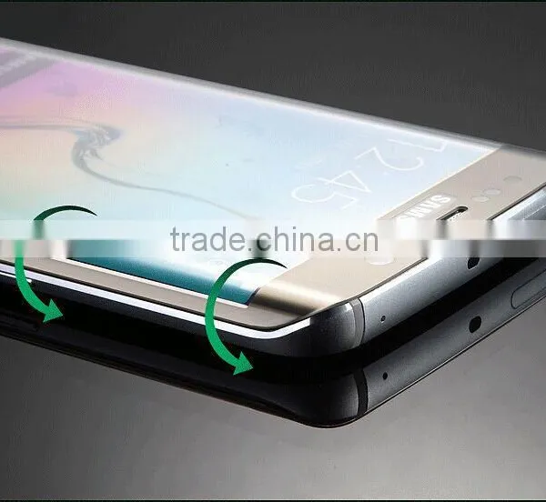 Anti Oil With 0.2mm 9H Hardness 3D Curved Edge Anti Scratch Screen Protector for S6 Edge Plus Tempered Glass photo-6