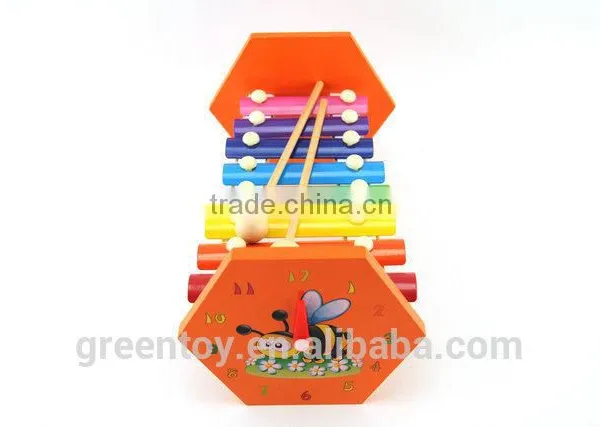 Kids musical wooden tone block toy , wholesale wooden tone block