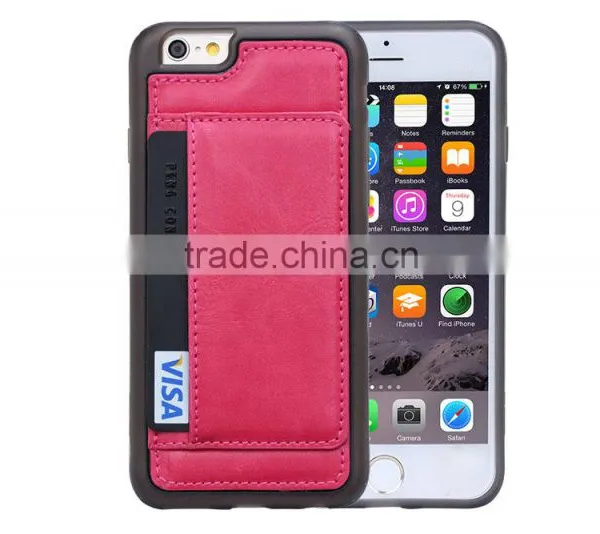 New Design PC TPU PU Moblile Phone Case, Mobile Phone Back Cover, With Card Slot Phone Holder photo-6