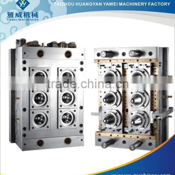 6 Cavity Pet Injection Blowing Mold Preform Mold for Plastic Bottle
