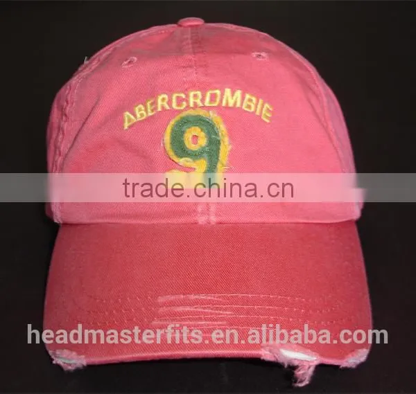 Factory Price Colors Custom Washed Cotton Baseball Cap 6 Panel Distressed Baseball Hat photo-2