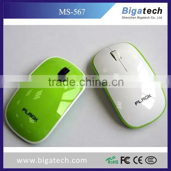 Latest OEM 2.4g USB Computer Mini Slim Ultra-thin Wireless Mouse photo-3