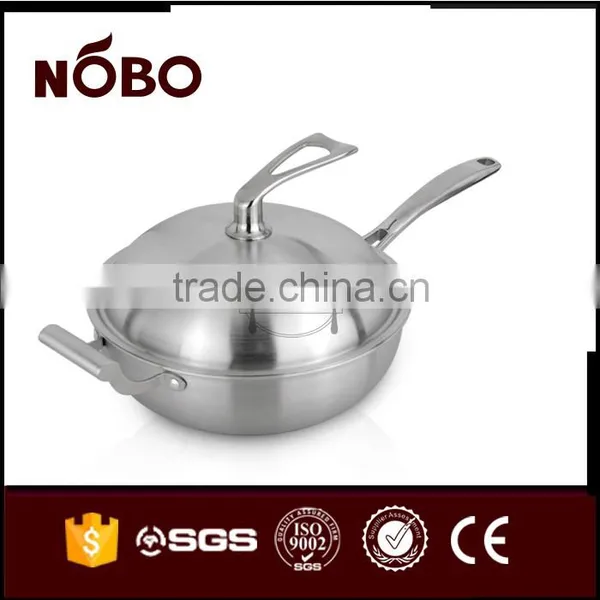 Three Layers of Steel Suit Fry Pan With Lid photo-2
