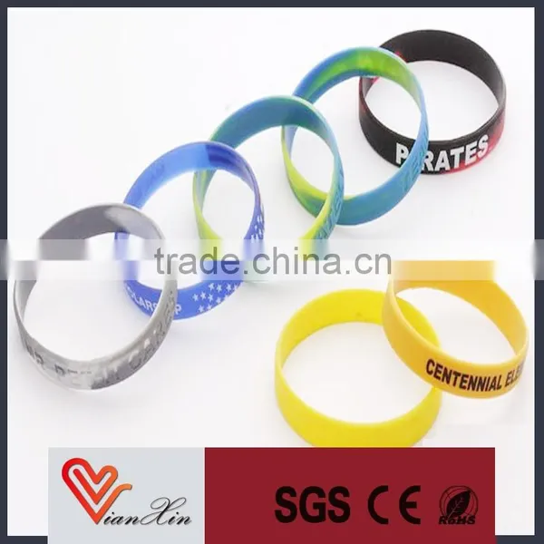 Promotional Bulk Cheap no Minimum Free Shipping Custom Silicone Wristband photo-4