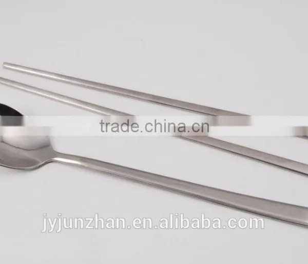 Supermarket Hot-sell Stainless Steel Spoon and Chopsticks Sets With Gift Box Packing photo-4