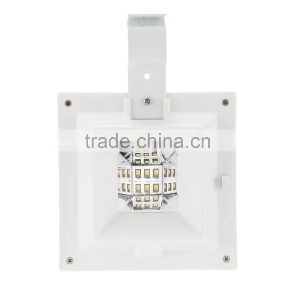 3W 6 LEDs Solar Powered Wall Mount Lamp Security Outdoor Light Dusk to Dawn Auto On/Off for Garden Door Street Yard Path White photo-6