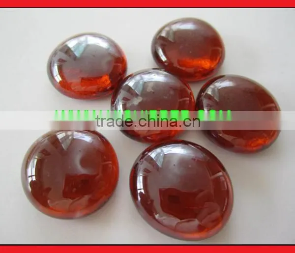 Black Colored Decorative Fire Pit Cashew Shape Glass Gems photo-5