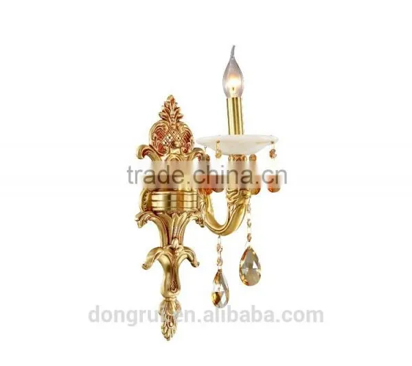 Europe Royal Style Classical Full Copper Baccarat Luxury Decorative Lighting Hotel Chandelier For Wall Light 265-2W photo-4