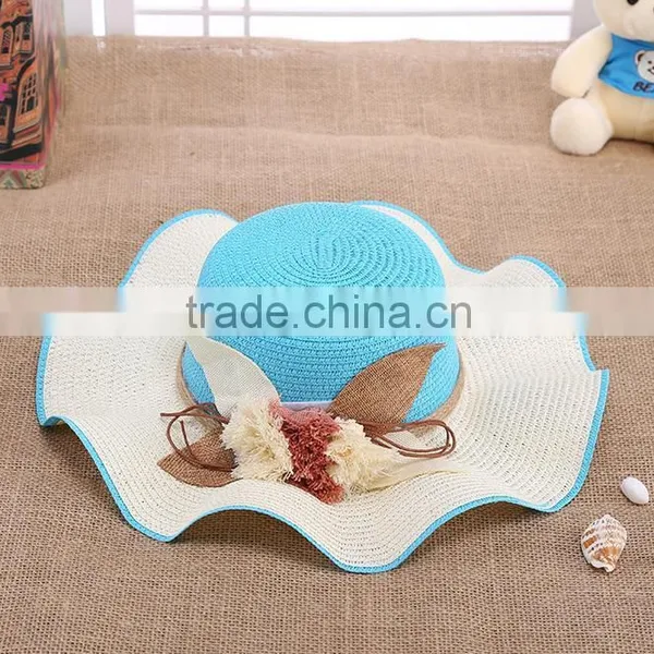 Promotion Ladies Flower Sombrero Hat,Straw Hat Beach Hat For Women photo-2