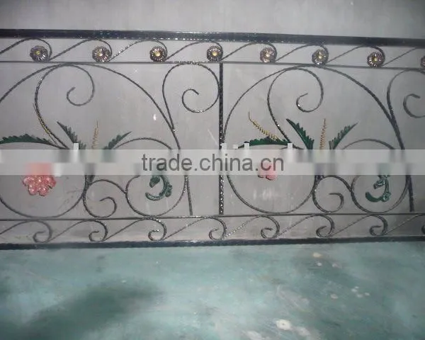 2012 Top-selling Hand Forged Modern Wrought Iron Railing