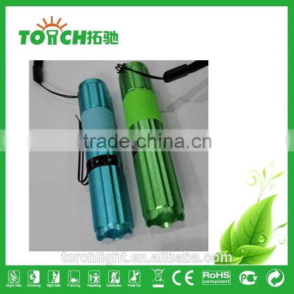 1.5v AA Battery Led Lamp Super Bight Portable Flashlight With Clip photo-5