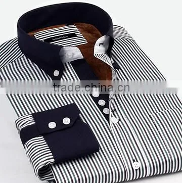 Men's Long Sleeve Black Cotton Dress Shirt Formal Shirt photo-2