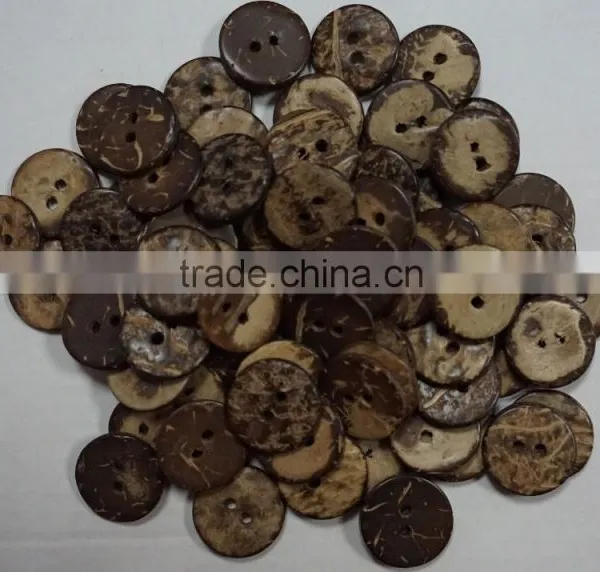 Fashionable Coconut Shell Button Size 28L photo-6