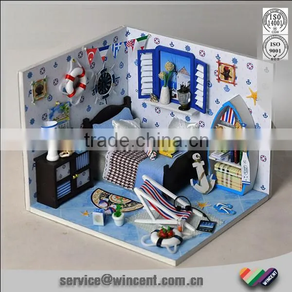 DO it Yourself Toy LED Mini Wooden House for Kids photo-2