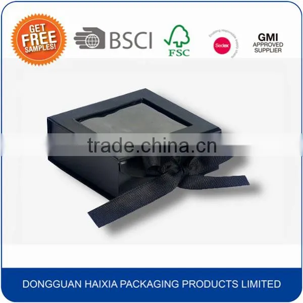 Flat Foldable Luxury Paper Packaging Boxes With Ribbon photo-4