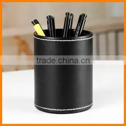 Special offer free shipping high-grade leather Pen Pen creative fashion Desktop storage box wholesale custom office Pen