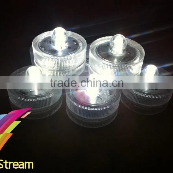 Mini Waterproof Tea Light Submersible Lamp For Table/Party/Swimming Pool Decoration