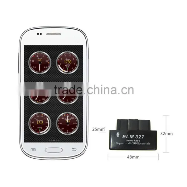 Super ELM327 Bluetooth Version OBD2 Diagnostic Scanner Software V2.1 (Black) photo-3