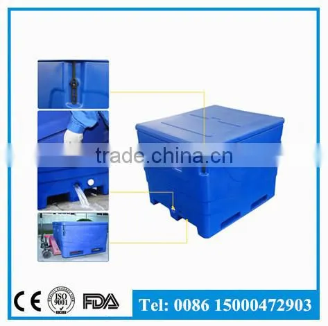 SCC Biggest Size 1000L Large Ice Cooler, Plastic Ice Bin for Fish Transport photo-5