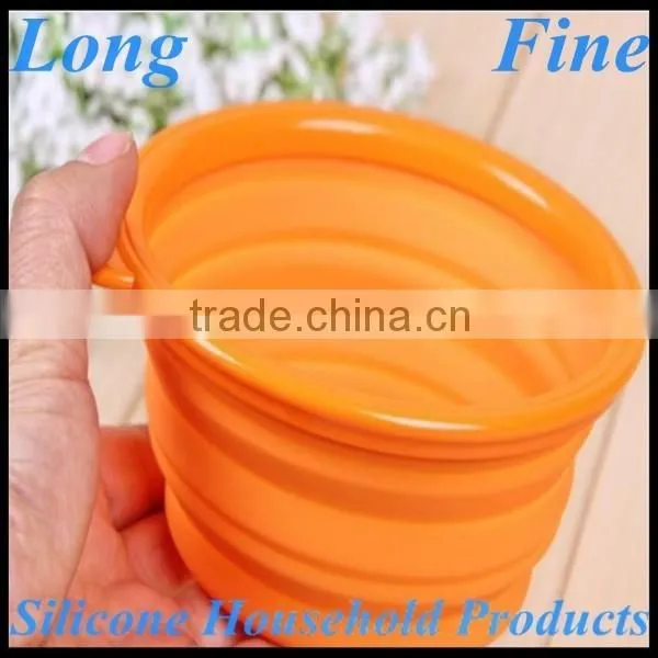 Durable Colorful Fancy Silicone Collapsible Bowl photo-4