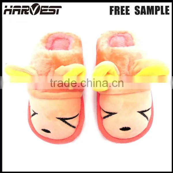 Washable Cartoon Slipper Bedroom , Solf Plush Animal Slipper Custom photo-6