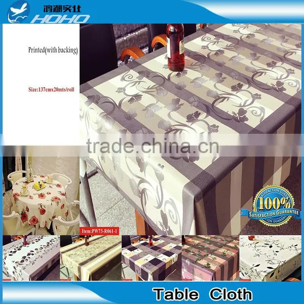 2015 Hot Sales Pvc/vinyl Printed Table Cloth With Nonwoven Backing photo-2