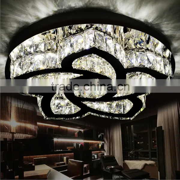 Flower Shaped 220V Crystal Ceiling Lamp Round Wholesale Ceiling Lamp photo-2