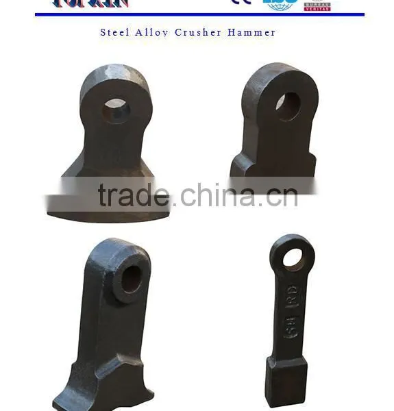 China Steel Casted Mining Machines Use Crusher Hammer Head