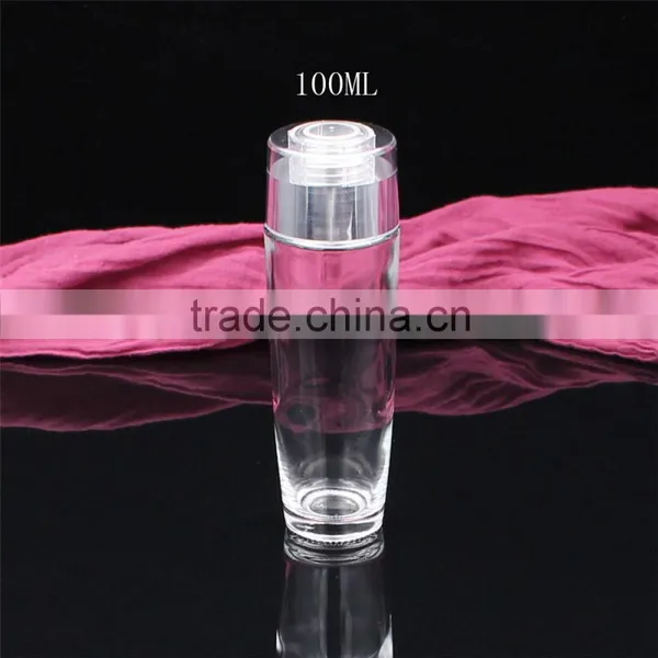 120ml V-shape Glass Bottle for Cosmetic Packaging Glass Cosmetic Bottles photo-2