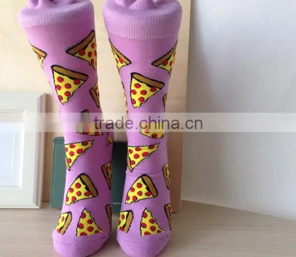 Personalized Custom Logo Stock Hot Sale Lovely Girls Hosiery Romantic Purple Winter Warm Boot Sock photo-2