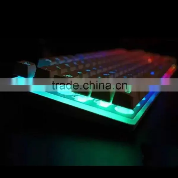 New LED Illuminated Gaming Keyboard,Seven Adjustable Color Backlit Keyboard With Aluminium Alloy Top Cover photo-6