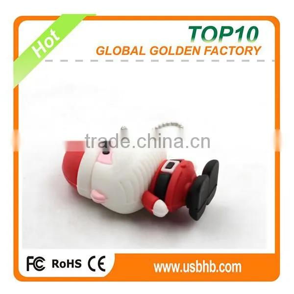 Christmas Santa Shape OEM PVC 2GB 8GB 16G Usb Flash Drive Pen Drive for Promotion photo-5
