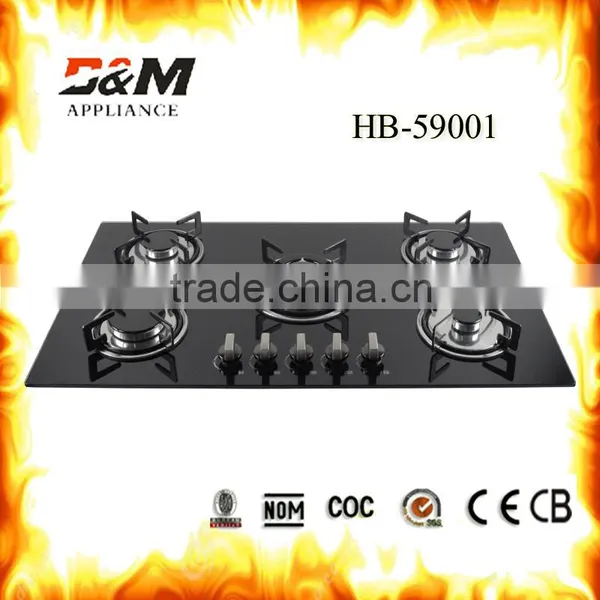 5 Burner Glass Table Top Gas Stove photo-2