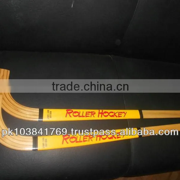 ROLLER WOODEN HOCKEY STICK