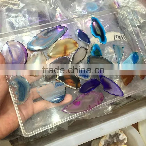 Natural Colorful Agate Slices Wholesale Crystal Ornaments photo-5
