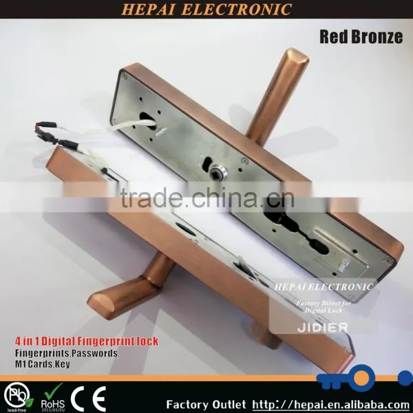 Security Metal Digital Keyless Intelligent Touch Screen Smart Biometric Fingerprint Door Lock photo-3