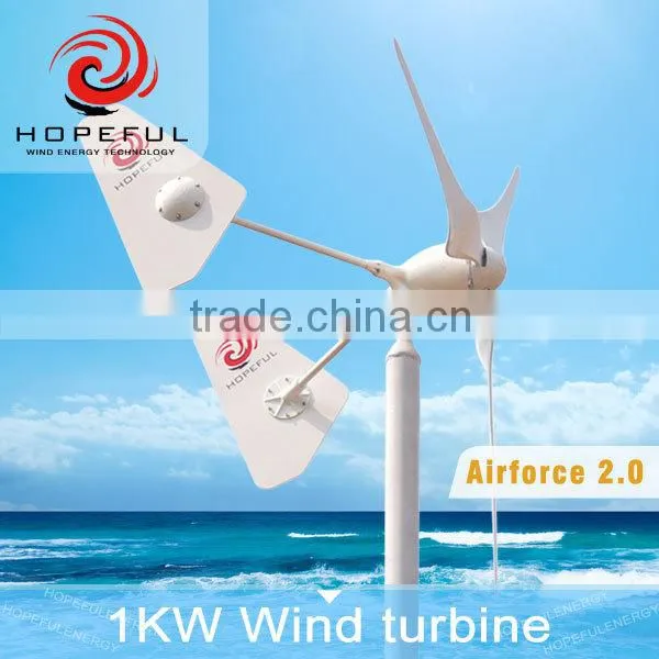1kw 48V Off-grid Twin Tails Patent Wind Turbine System for Street Light photo-5