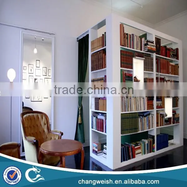 White Wooden Furniture Book Stand and Shelf