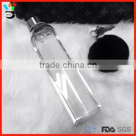 Wholesale Borosilicate Portable 500ml Glass Bottle for Beverages photo-5